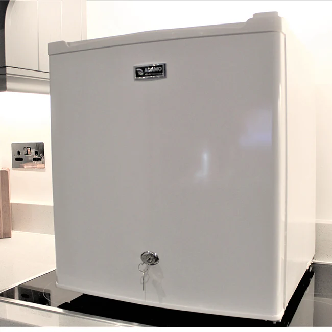 *OPEN BOX* ADAMO Table Top Fridge with Lock - 46L  - White | BC-51C