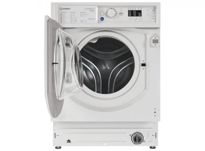 Indesit Integrated 8kg/6kg Washer Dryer - White || BIWDIL861485UK - Image 3