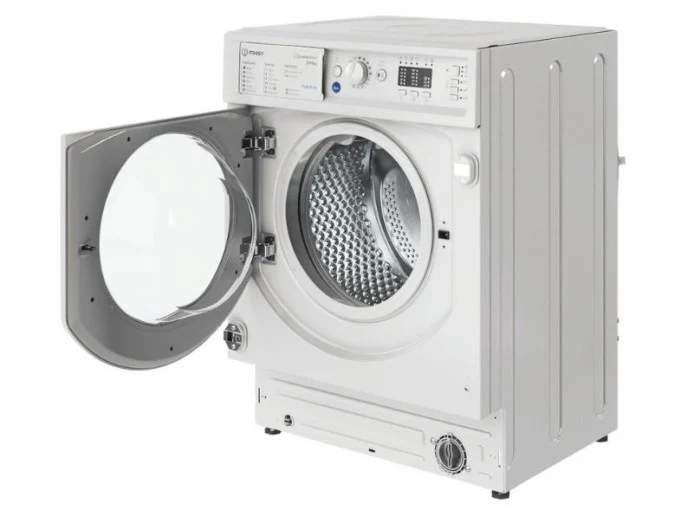 Indesit Integrated 8kg/6kg Washer Dryer - White || BIWDIL861485UK - Image 4