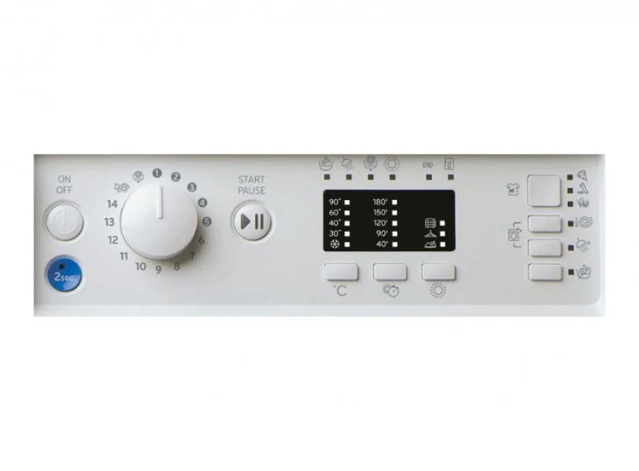 Indesit Integrated 8kg/6kg Washer Dryer - White || BIWDIL861485UK - Image 6