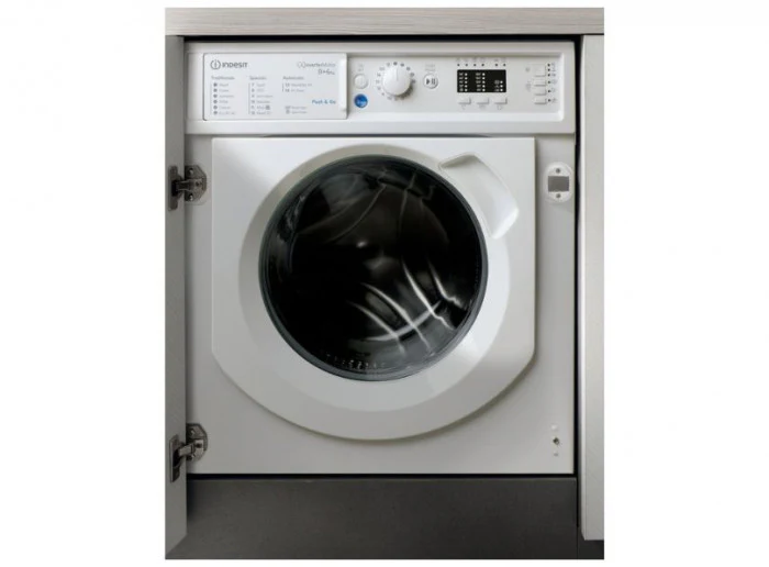 Indesit Integrated 8kg/6kg Washer Dryer - White || BIWDIL861485UK - Image 7