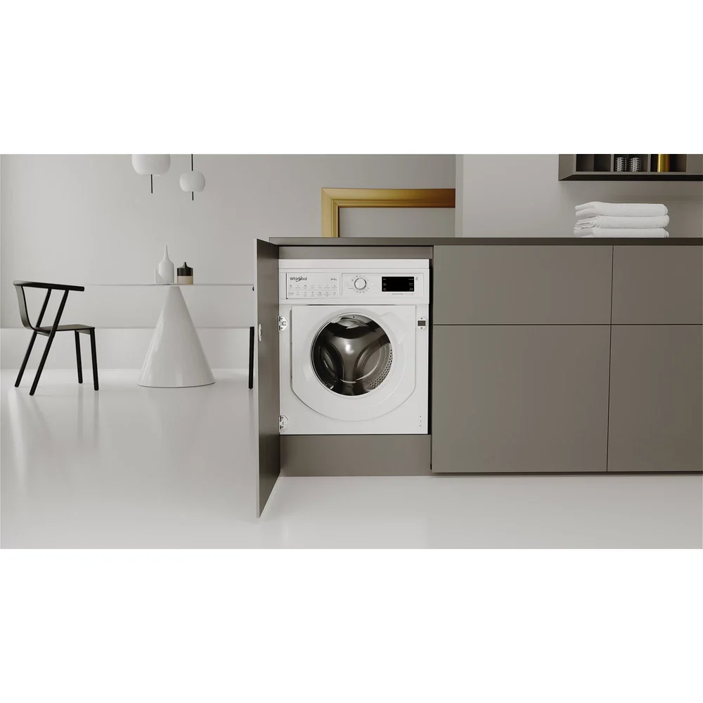 Whirlpool 9kg 6kg 1400 RPM Built-in Washer Dryer - White | BIWDWG961485UK - Image 5