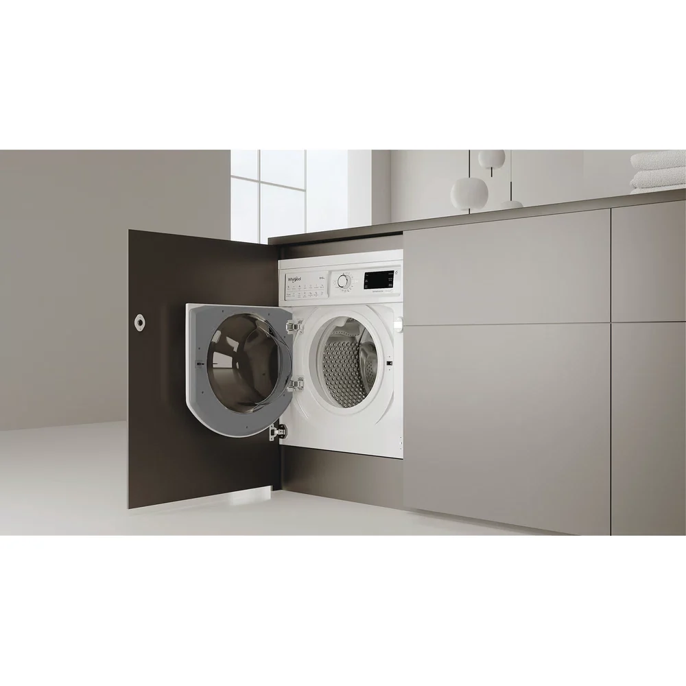 Whirlpool 9kg 6kg 1400 RPM Built-in Washer Dryer - White | BIWDWG961485UK - Image 6