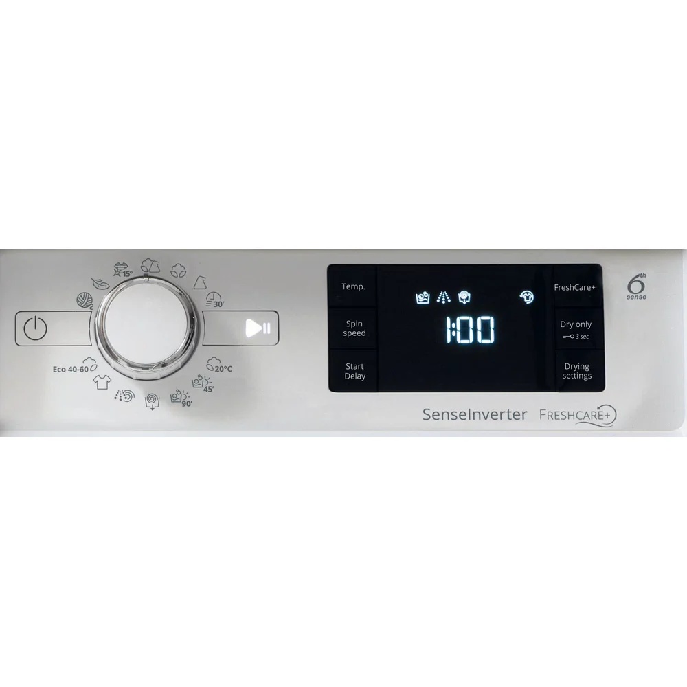 Whirlpool 9kg 6kg 1400 RPM Built-in Washer Dryer - White | BIWDWG961485UK - Image 8