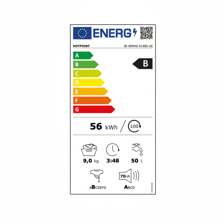 *OPEN BOX* Hotpoint 9KG Integrated Washing Machine | BIWMHG91485UKN - Image 10