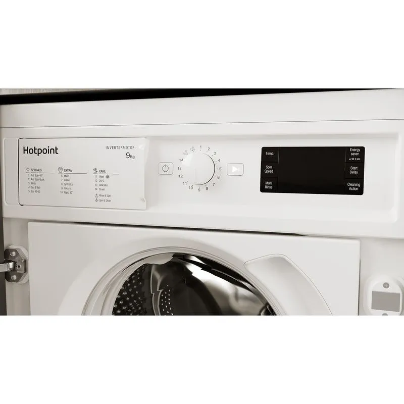 *OPEN BOX* Hotpoint 9KG Integrated Washing Machine | BIWMHG91485UKN - Image 6