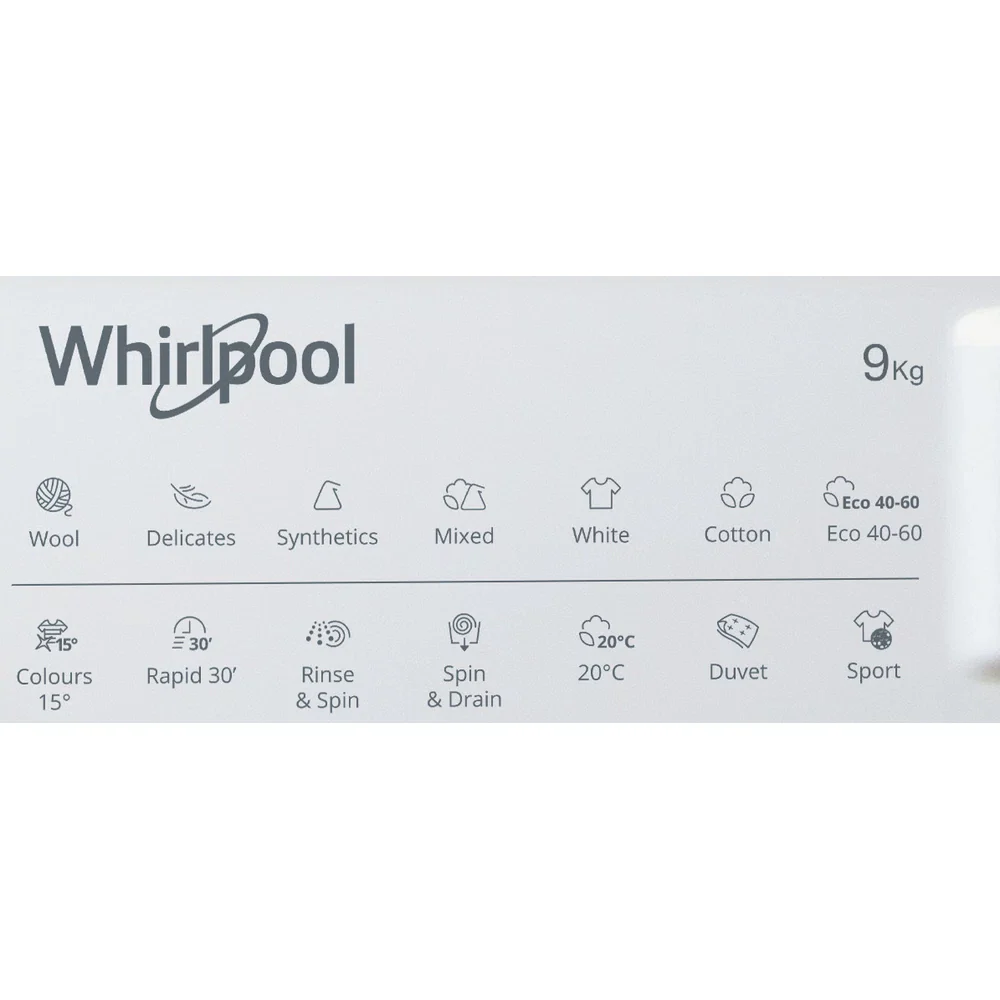 Whirlpool 9KG 1400 RPM Built-In Washing Machine - White || BIWMWG91485 - Image 12
