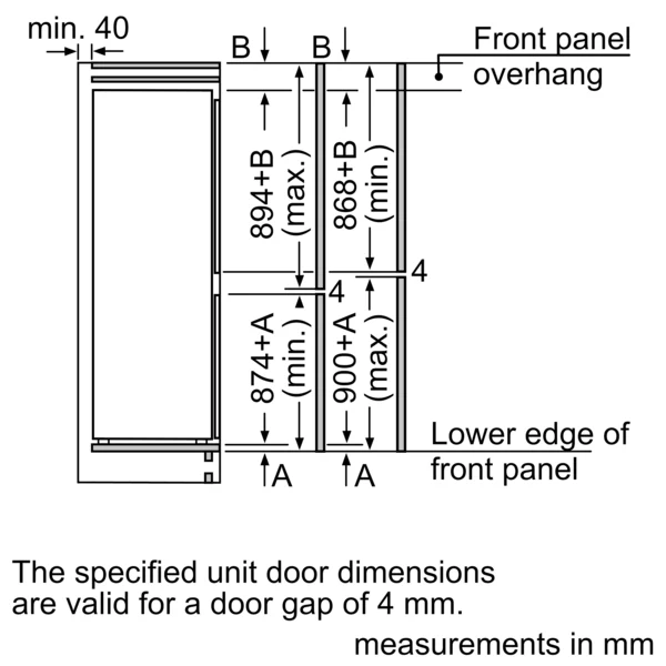 Bosch Series 2, built-in fridge-freezer with freezer at bottom, 177.2 x 54.1 cm, flat hinge | BSH KIN85NFE0G - Image 12