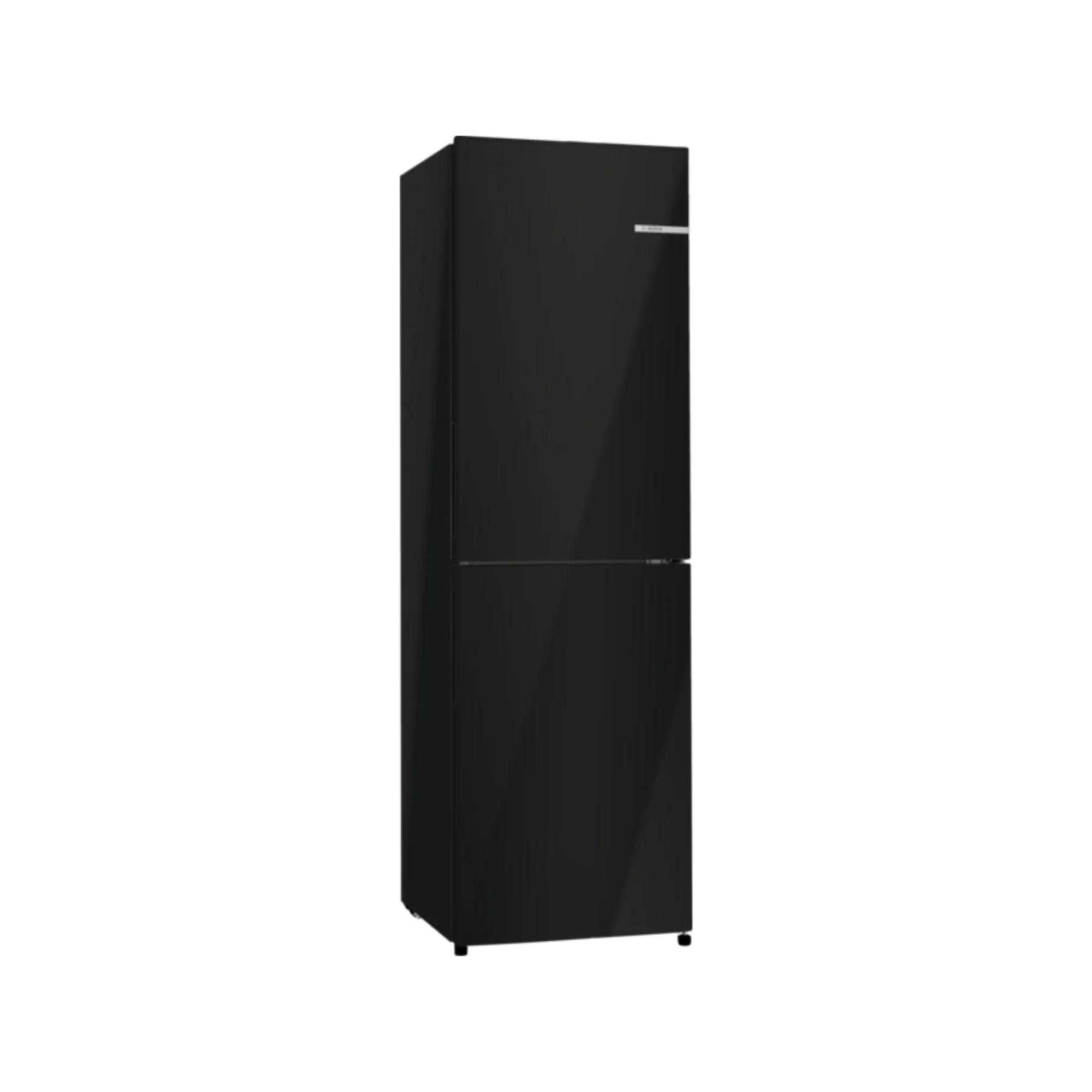 Bosch Series 2, free-standing fridge-freezer with freezer at bottom, 182.4 x 55 cm - Black | BSH KGN27NBEAG