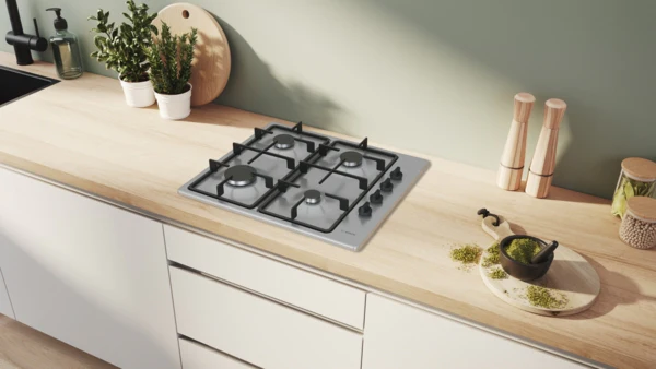 Bosch Series 2, Gas hob, 60 cm - Stainless steel | BSH PBP6B5K60 - Image 4