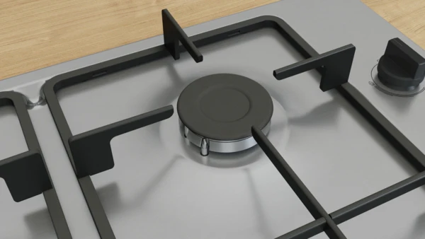 Bosch Series 2, Gas hob, 60 cm - Stainless steel | BSH PBP6B5K60 - Image 5