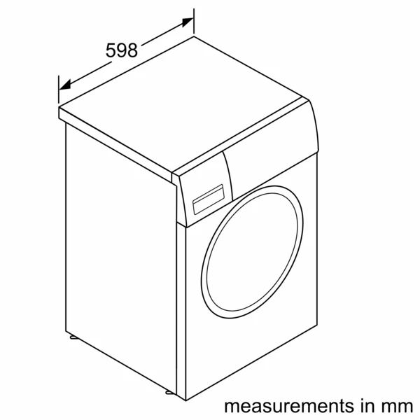 Bosch Series 2, Washing machine, front loader, 8 kg, 1400 rpm | BSH WGE03408GB - Image 10
