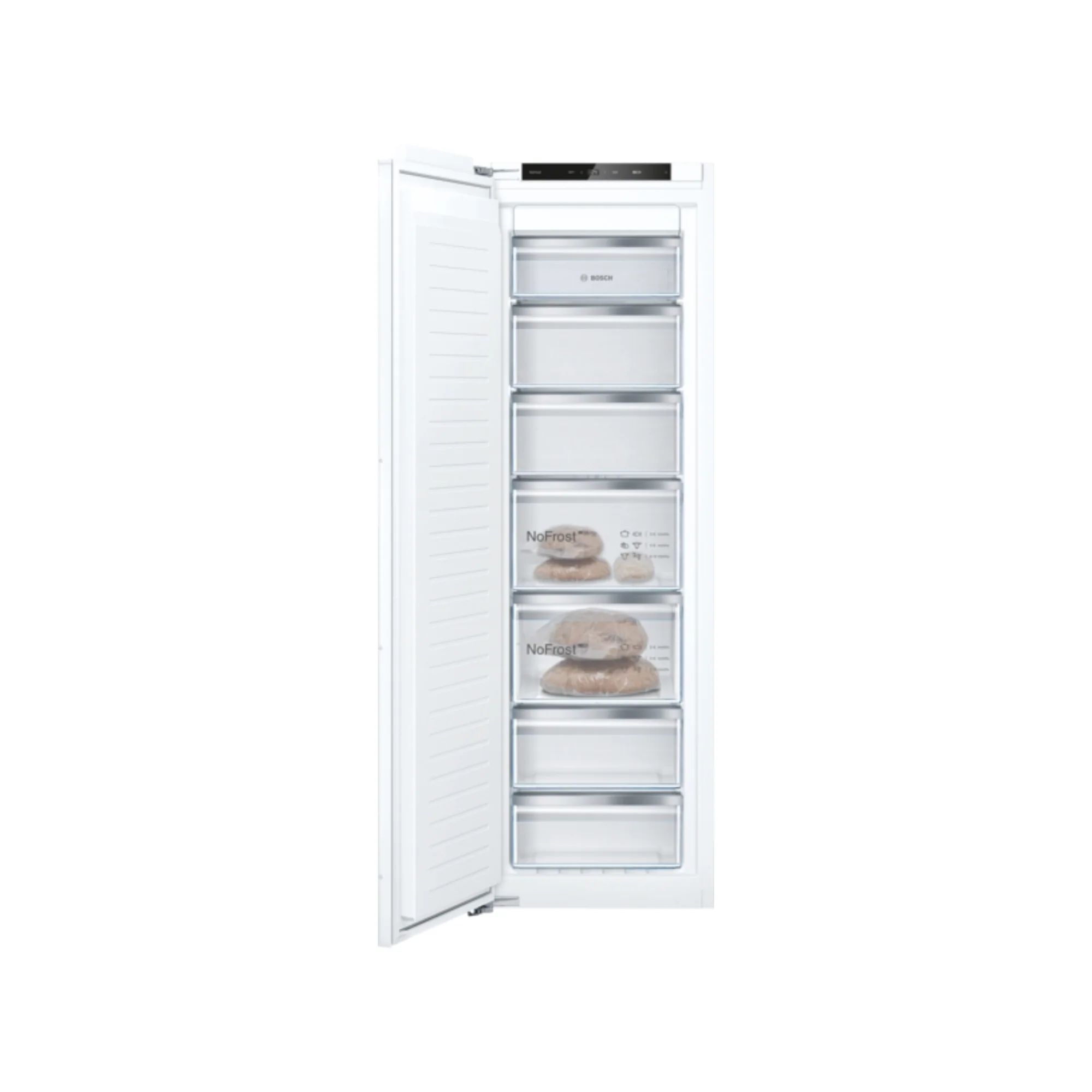 Bosch Series 4, built-in freezer, 177.2 x 55.8 cm, flat hinge | BSH GIN81VEE0G