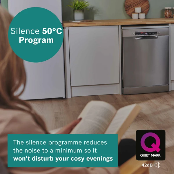 Bosch Series 4, free-standing dishwasher, 60 cm, Brushed steel anti-fingerprint | BSH SMS4EKI06G - Image 11