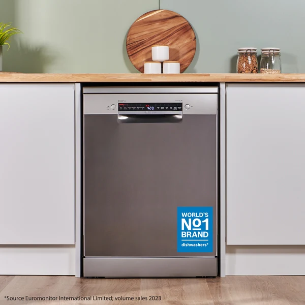 Bosch Series 4, free-standing dishwasher, 60 cm, Brushed steel anti-fingerprint | BSH SMS4EKI06G - Image 6