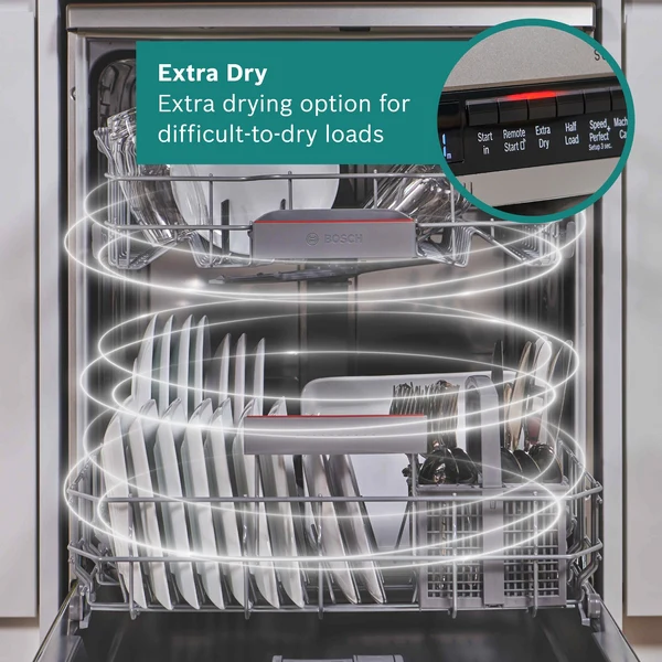 Bosch Series 4, free-standing dishwasher, 60 cm, Brushed steel anti-fingerprint | BSH SMS4EKI06G - Image 9
