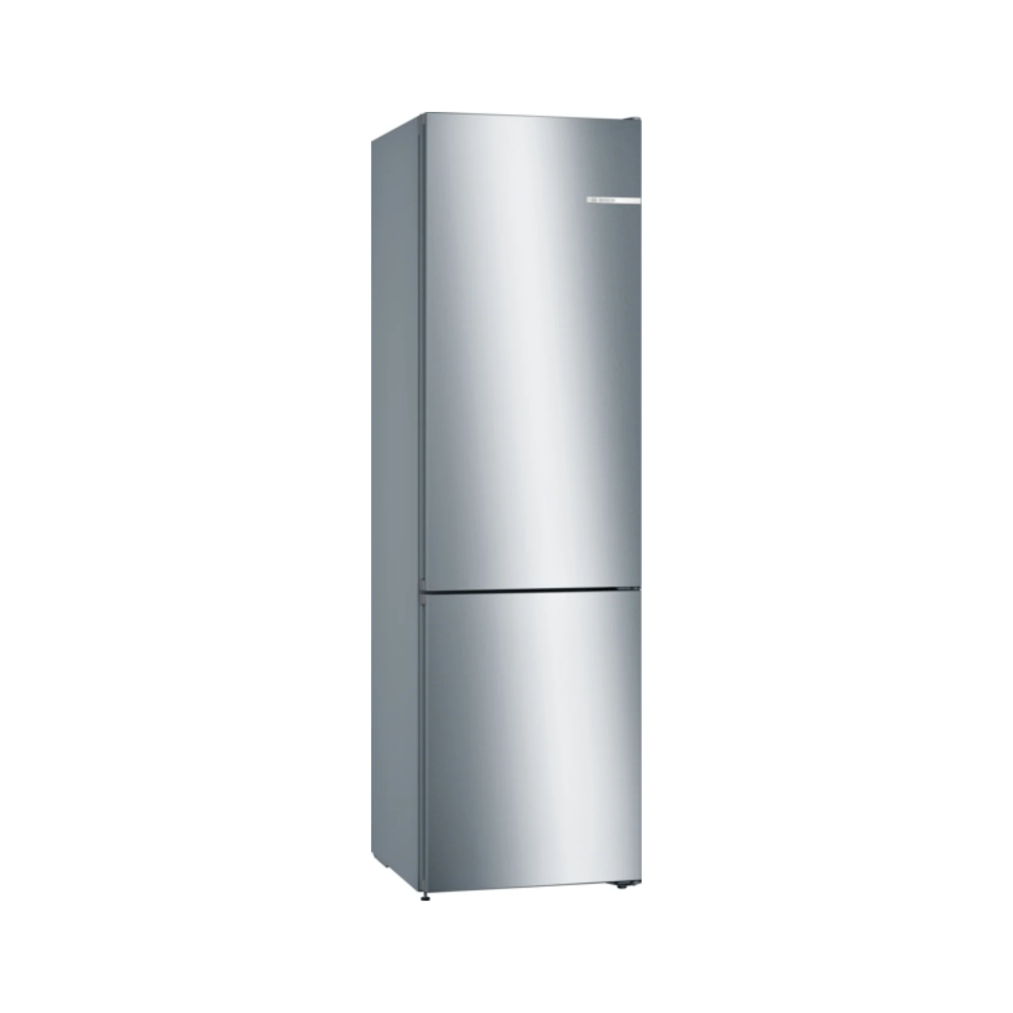 Bosch Series 4, free-standing fridge-freezer with freezer at bottom, 203 x 60 cm - Stainless steel look| BSH KGN392LEBG