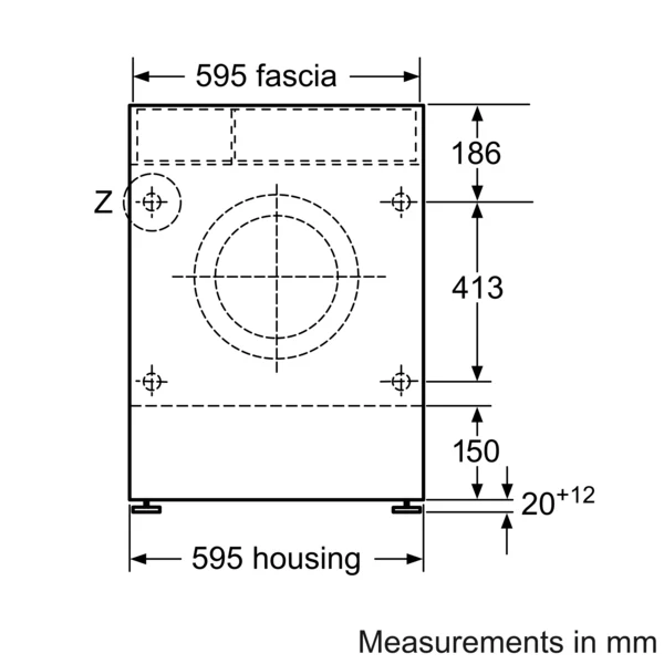 Bosch Series 4, Washer dryer, 7/4 kg | BSH WKD28352GB - Image 2