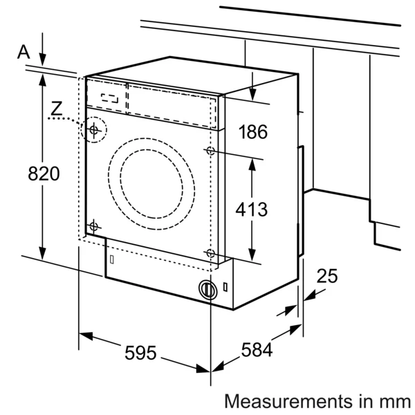 Bosch Series 4, Washer dryer, 7/4 kg | BSH WKD28352GB - Image 3