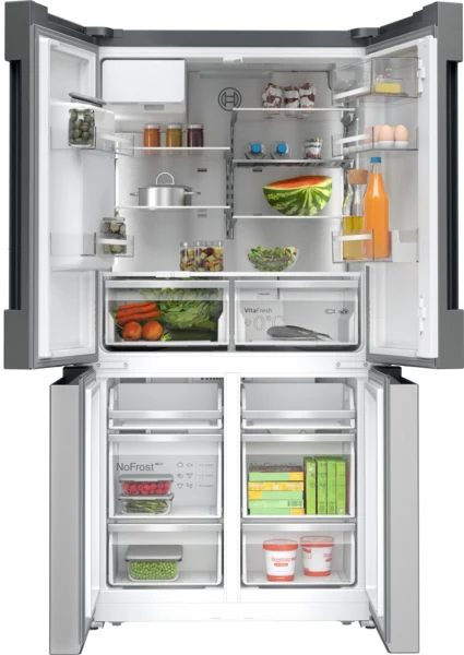 Bosch Series 6, French Door Bottom freezer, multi-door, 183 x 90.5 cm, Brushed steel anti-fingerprint | BSH KFD96APEA - Image 3