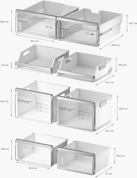 Bosch Series 6, French Door Bottom freezer, multi-door, 183 x 90.5 cm, Brushed steel anti-fingerprint | BSH KFD96APEA - Image 9
