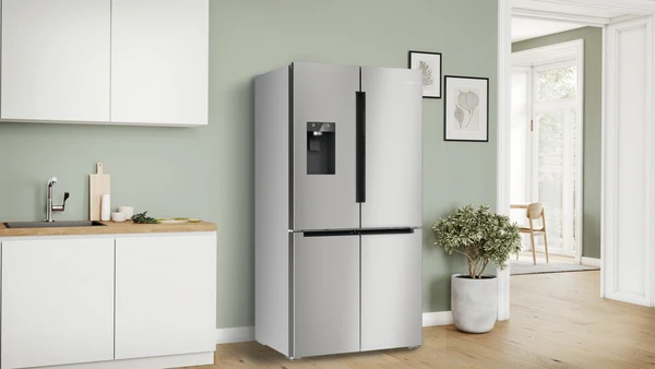 Bosch Series 6, French Door Bottom freezer, multi door, 183 x 90.5 cm, Brushed steel anti-fingerprint | BSH KFI96APEAG - Image 2
