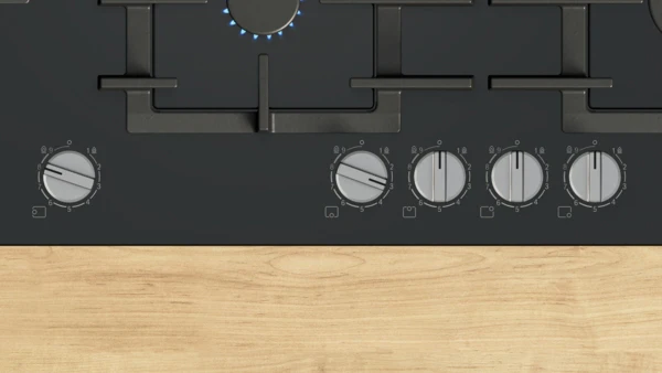 BOSCH Series 6, Gas hob, 90 cm, Tempered glass - Black | BSH PPM9A6I40 - Image 3