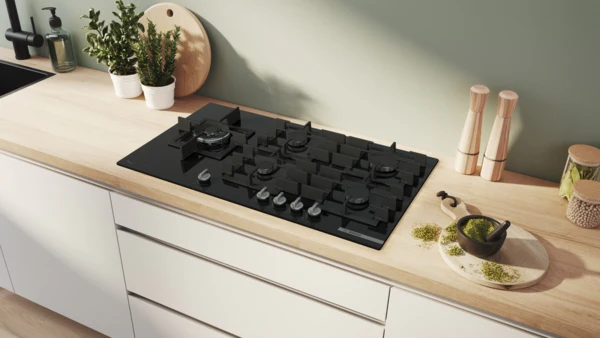 BOSCH Series 6, Gas hob, 90 cm, Tempered glass - Black | BSH PPM9A6I40 - Image 5