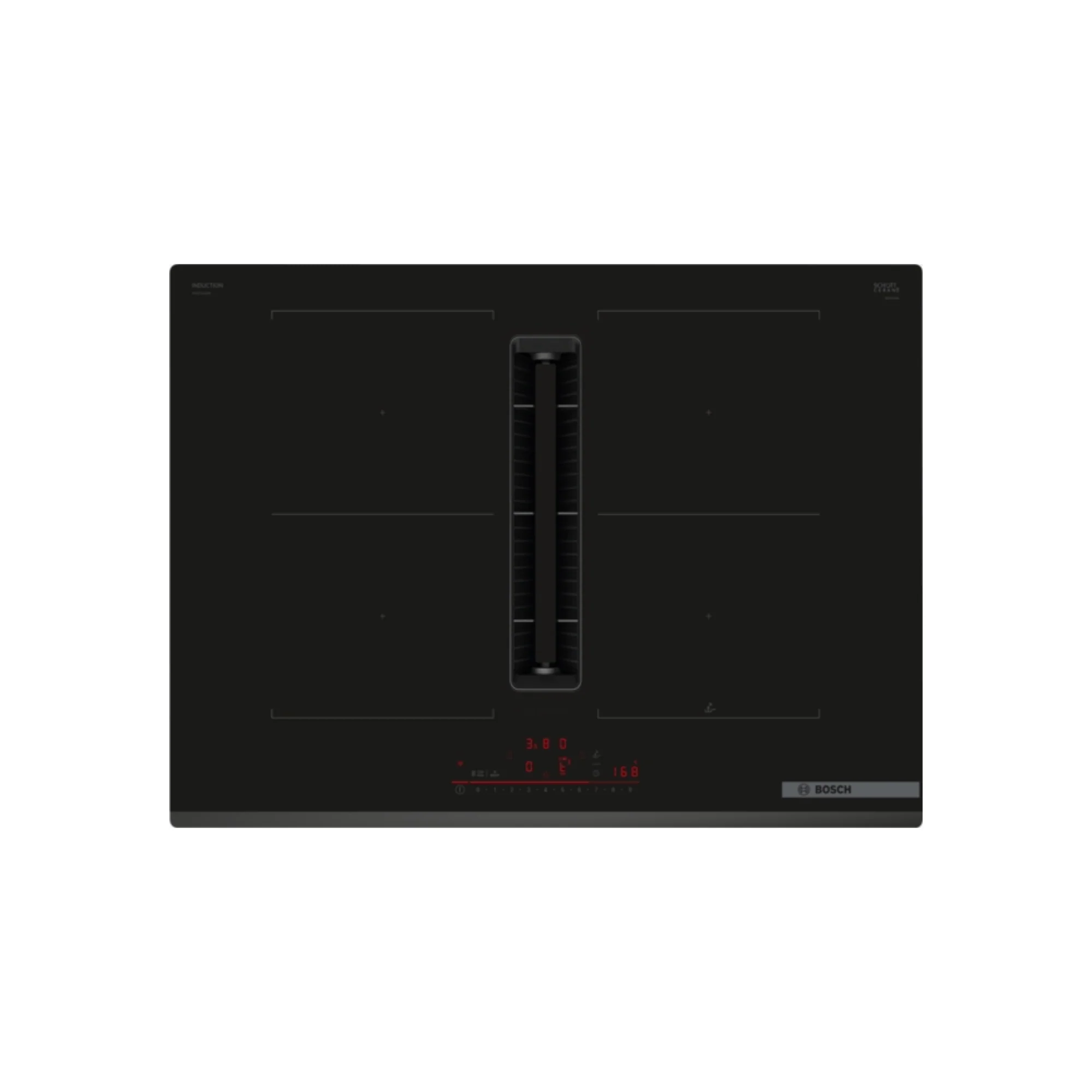 Bosch Series 6, Induction hob with integrated ventilation system, 70 cm, surface mount without frame | BSH PVQ731H26E