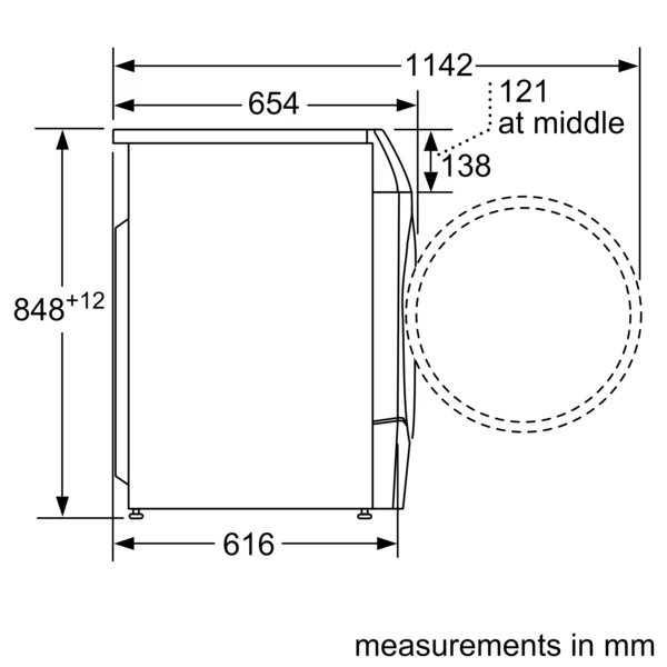 Bosch Series 8, Washer dryer, 10.5/6 kg, 1400 rpm | BSH WNC254ARGB - Image 9