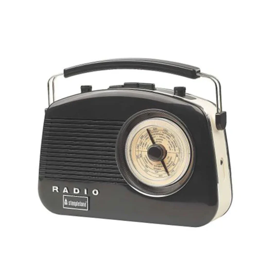 Steepletone Bluetooth Retro Radio With Bluetooth - Black | BRIGHTONBKBT