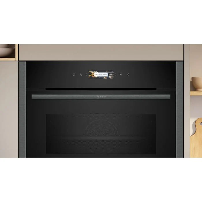 NEFF N 70 Built-in compact oven with microwave function 60 x 45 cm Graphite - Grey | C24MR21G0B - Image 3