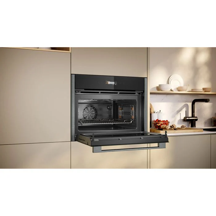 NEFF N 70 Built-in compact oven with microwave function 60 x 45 cm Graphite - Grey | C24MR21G0B - Image 4
