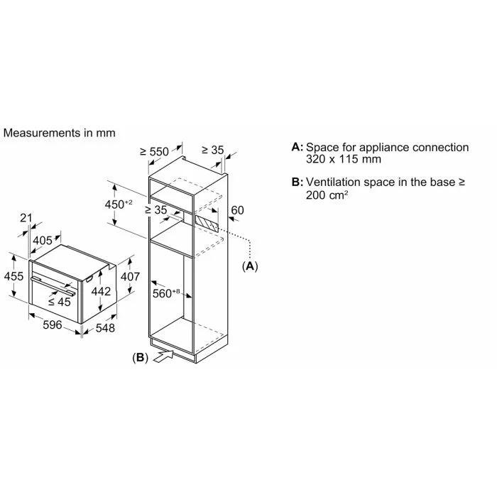 NEFF N 70 Built-in compact oven with microwave function 60 x 45 cm Graphite - Grey | C24MR21G0B - Image 6