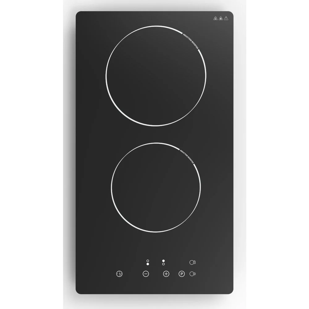CATA 2 Zone Induction Domino Hob - Black Glass || UBIND30FLC