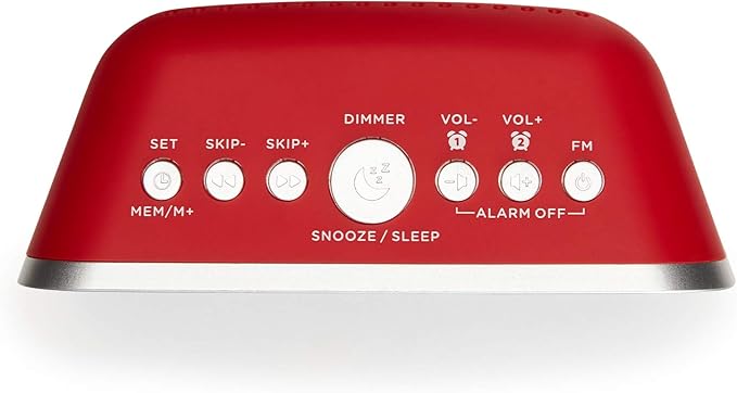 AIWA Alarm Clock FM Radio - Red | CRU-19RD - Image 5
