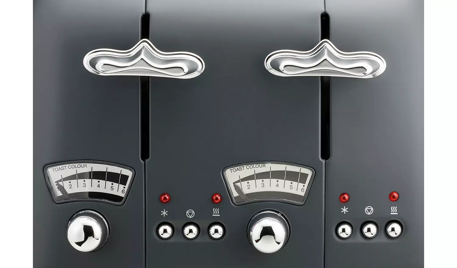 DELONGHI Argeno Silva 4 Slice Toaster Grey | CT04.GY - Image 3
