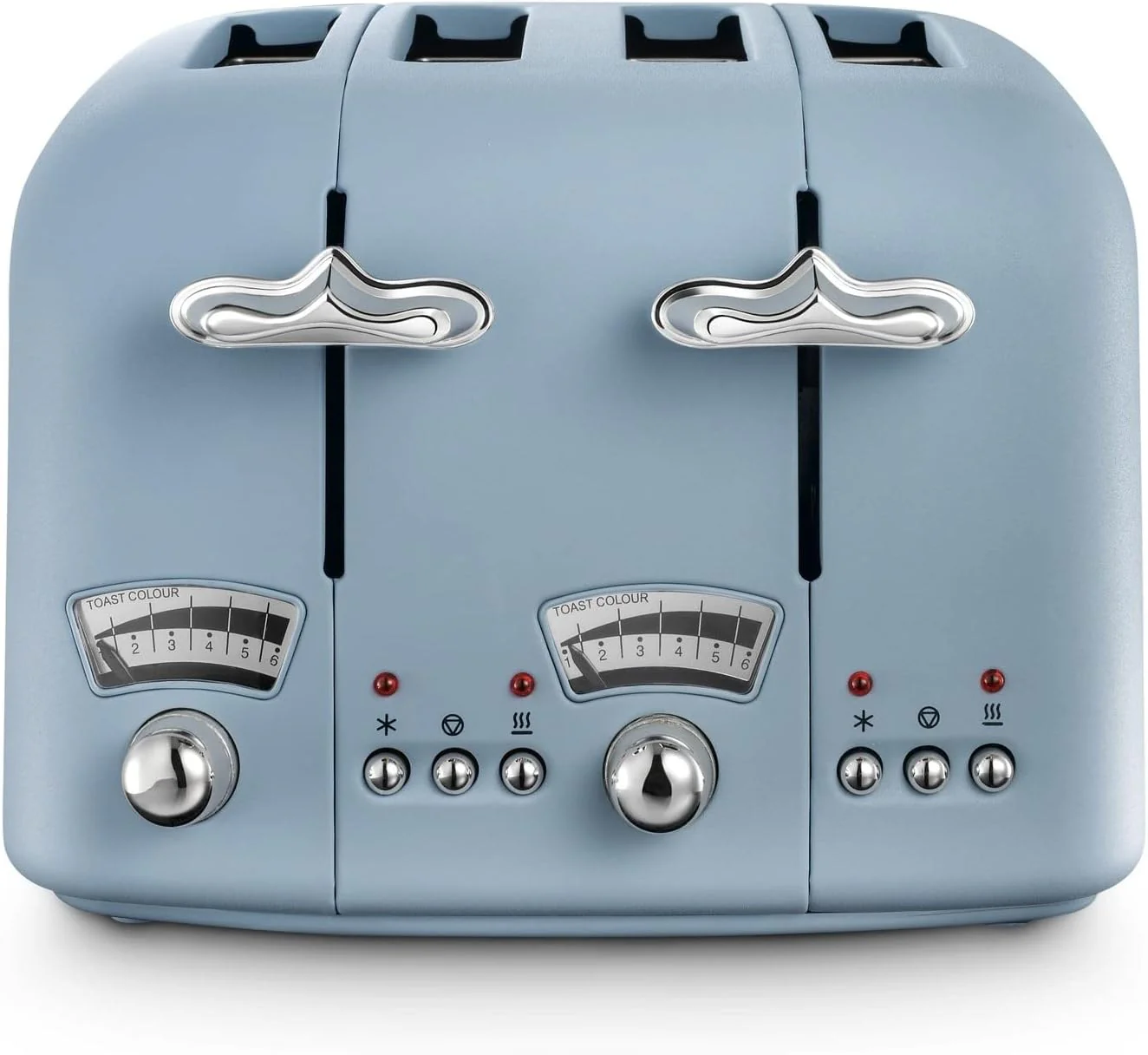 DELONGHI Argento Flora 4 Slice Toaster - Blue | CT04AZ - Image 5