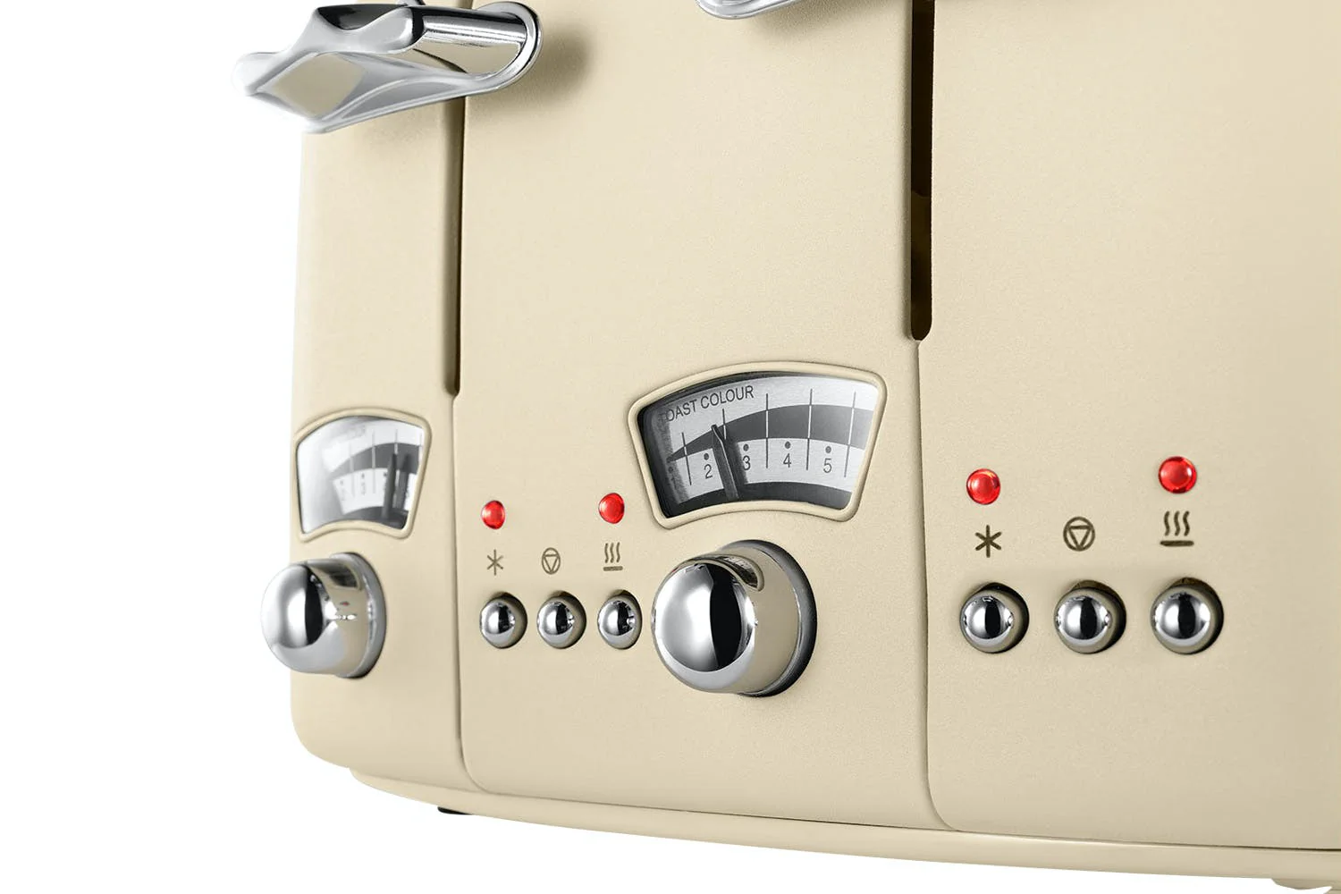 DELONGHI Argento Flora 4 Slice Toaster - Beige | CT04BG - Image 6