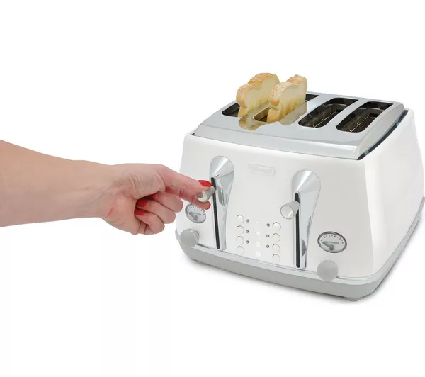 DELONGHI Icona Capitals 4 Slice - White | CTOC4003.W - Image 3