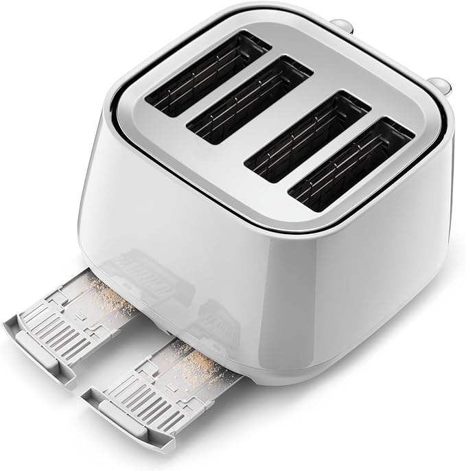 De'Longhi Eclettica 4 slice Toaster - White || CTY4003.W - Image 4