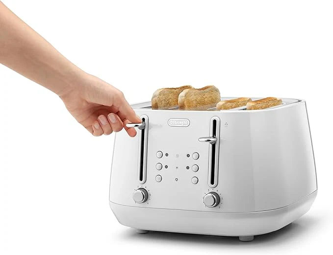 De'Longhi Eclettica 4 slice Toaster - White || CTY4003.W - Image 5
