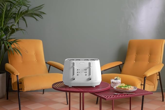 De'Longhi Eclettica 4 slice Toaster - White || CTY4003.W - Image 6