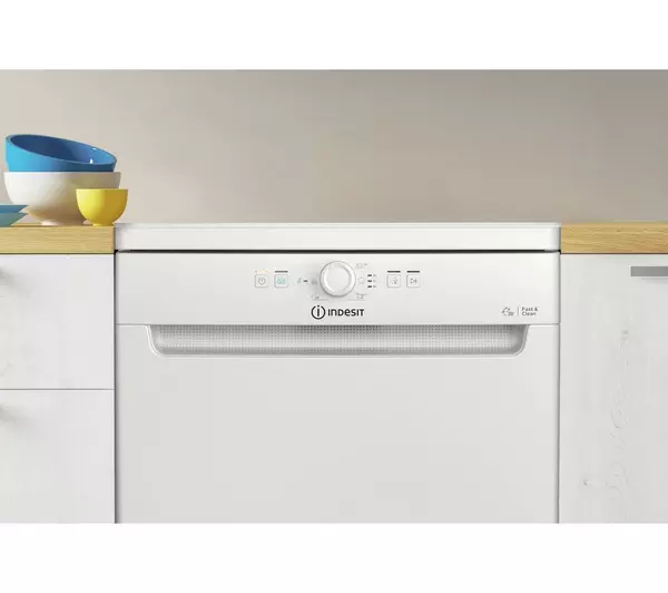 Indesit 14 Place Dishwasher Freestanding Dishwasher - White || D2FHK26UK - Image 6