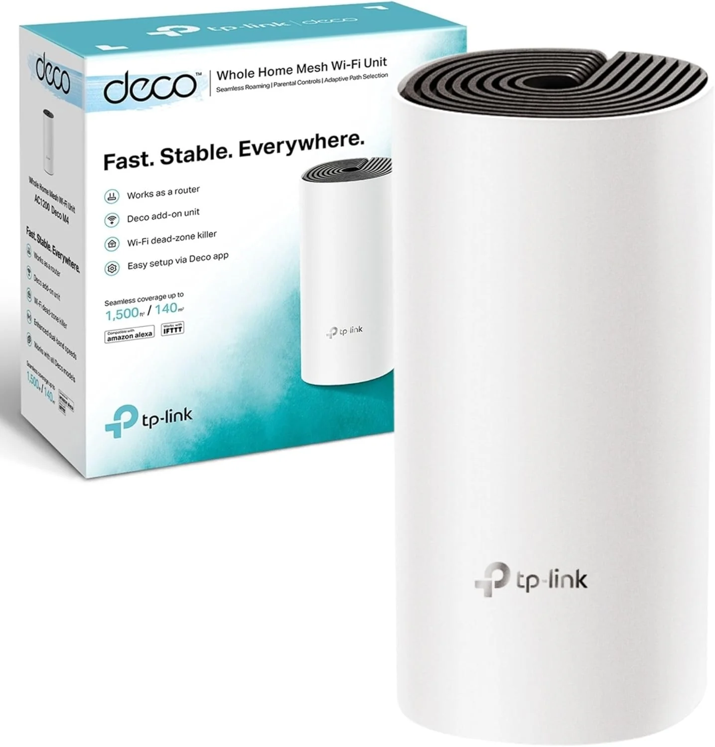 TP Link Deco AC1200 Whole Home Mesh WiFi System, Single Adaptor | DECO M4 1 - Image 8
