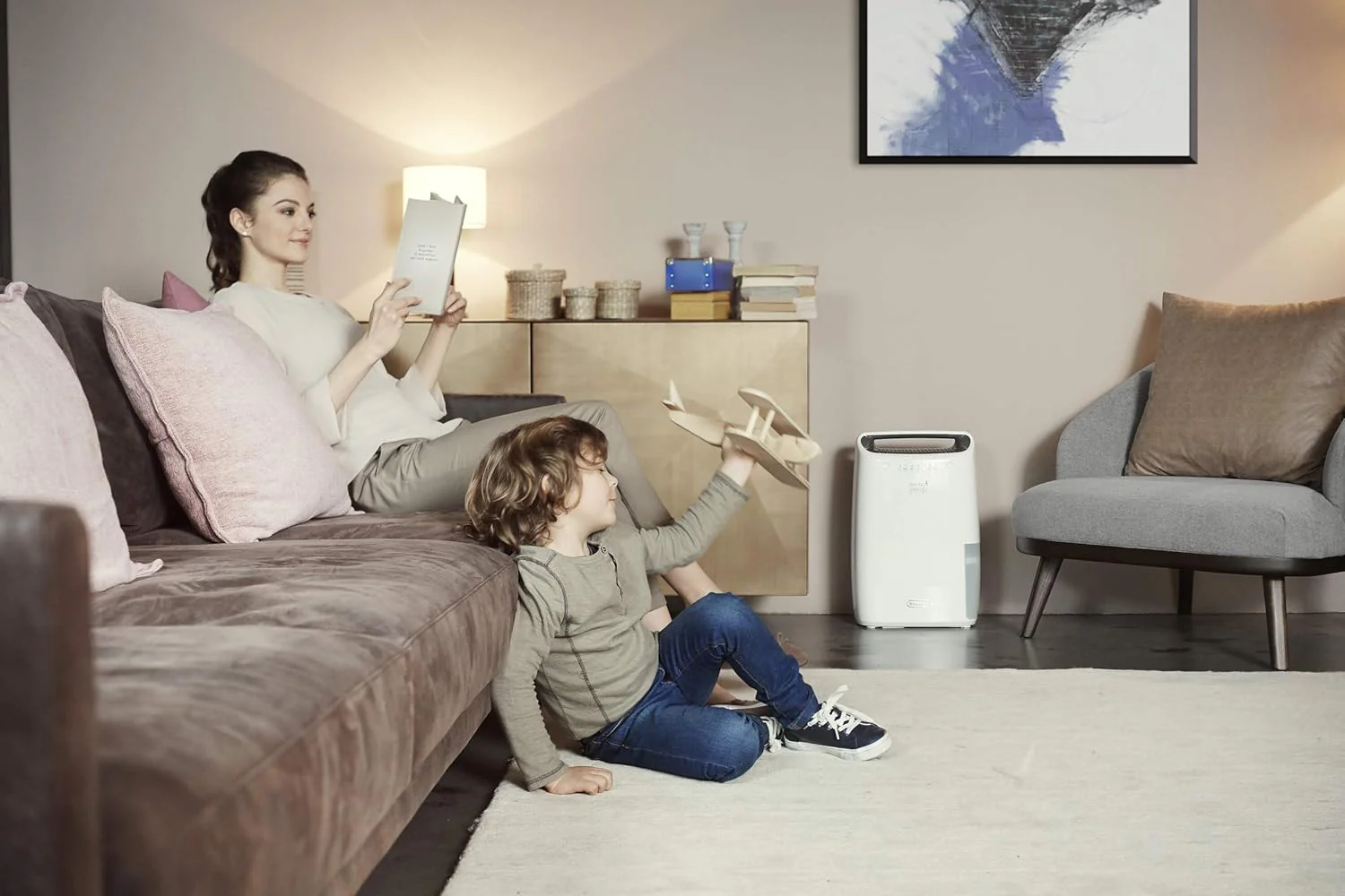 DeLonghi Tasciugo AriaDry 12 Litre Multi Dehumidifier - White || DEX212SF - Image 4