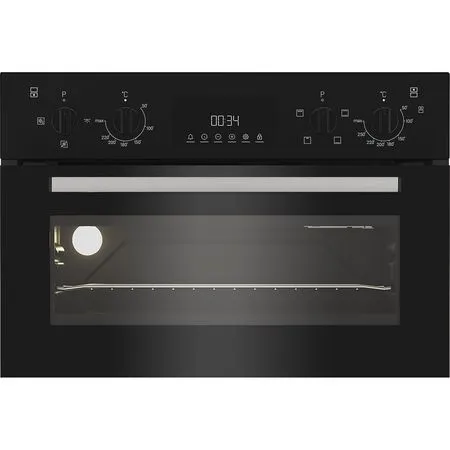 Indesit Built In Electric Fan Double Oven - Black | DII10DB - Image 4