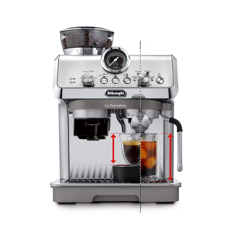 Delonghi La Specialista Arte Compact Manual Bean to Cup Coffee Machine with Cold Brew || EC9255.M - Image 7