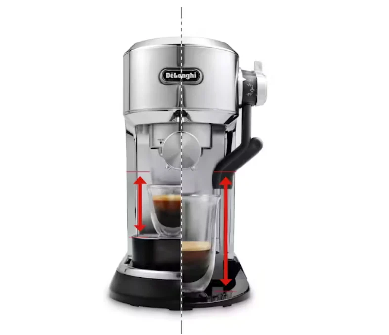 DELONGHI Dedica Maestro Plus Coffee Machine - Silver | EC950.M - Image 3