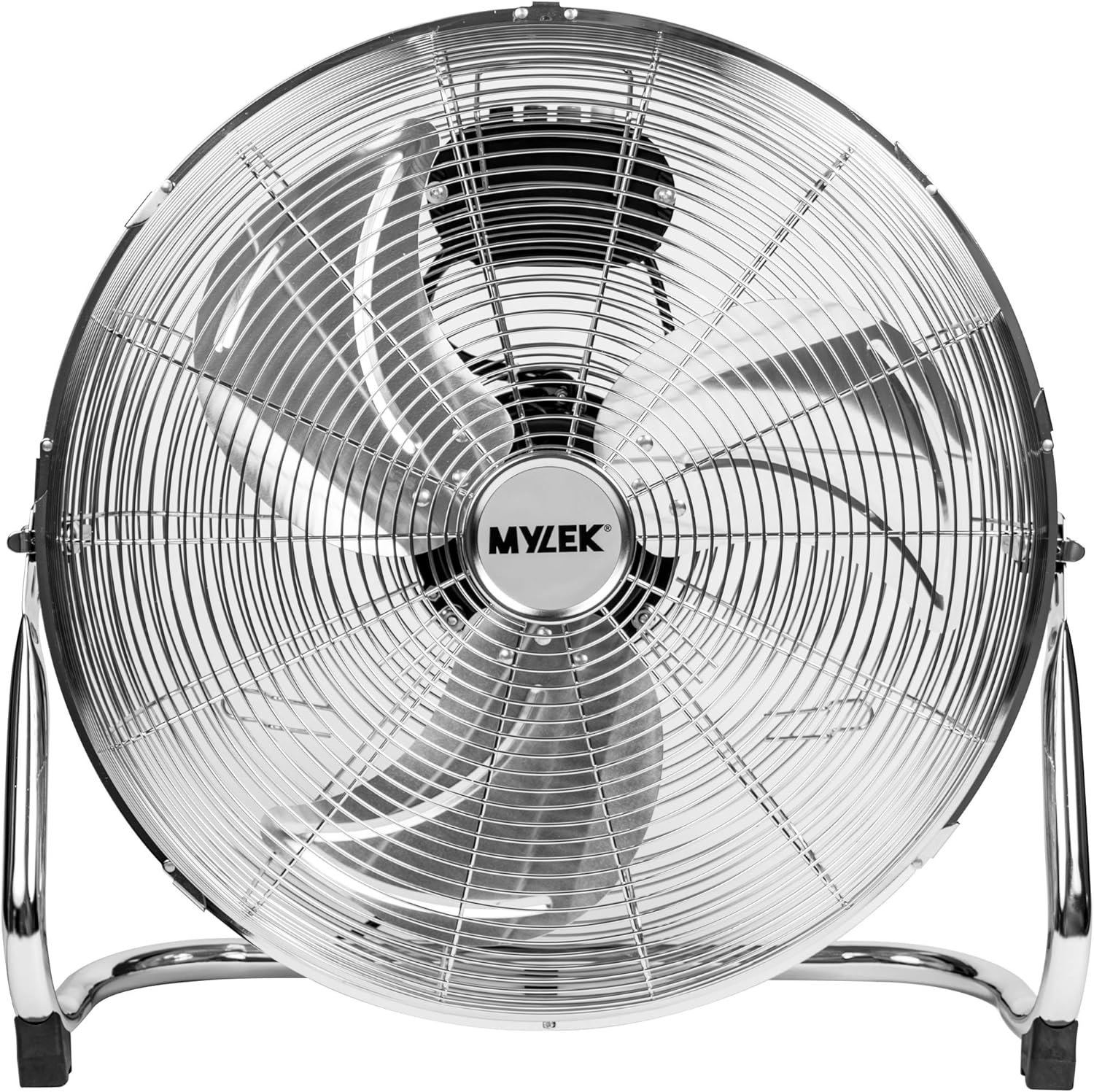 *OPEN BOX* Mylek 18″ High Velocity Floor Fan - Chrome | MYHV18